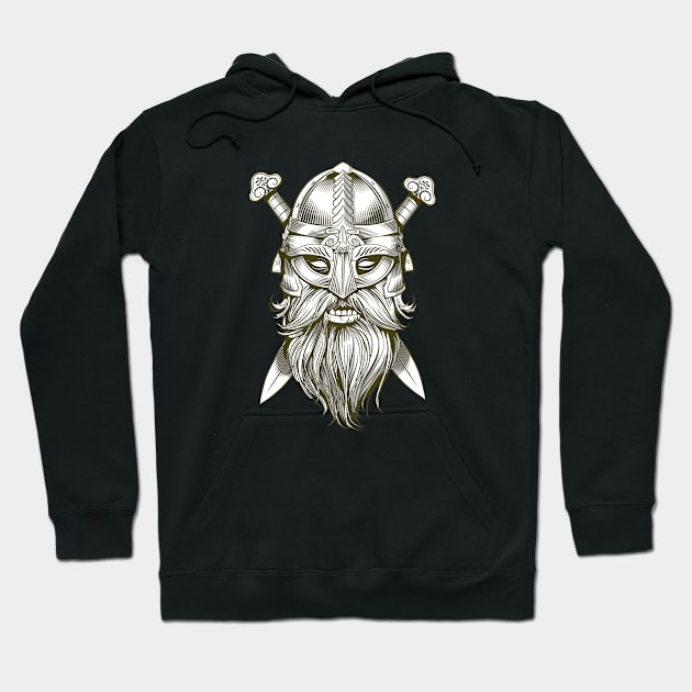 Viking Warrior II Hoodie by BearCaveDesigns